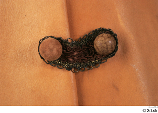  Photos Woman in Historical Suit 1 18th century Brown suit Historical Clothing decorated jacket knob lace upper body 0004.jpg